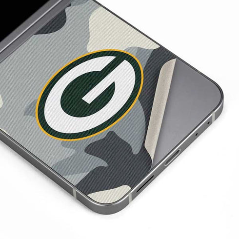 NFL Green Bay Packers Camo Galaxy Z Flip6 Skin